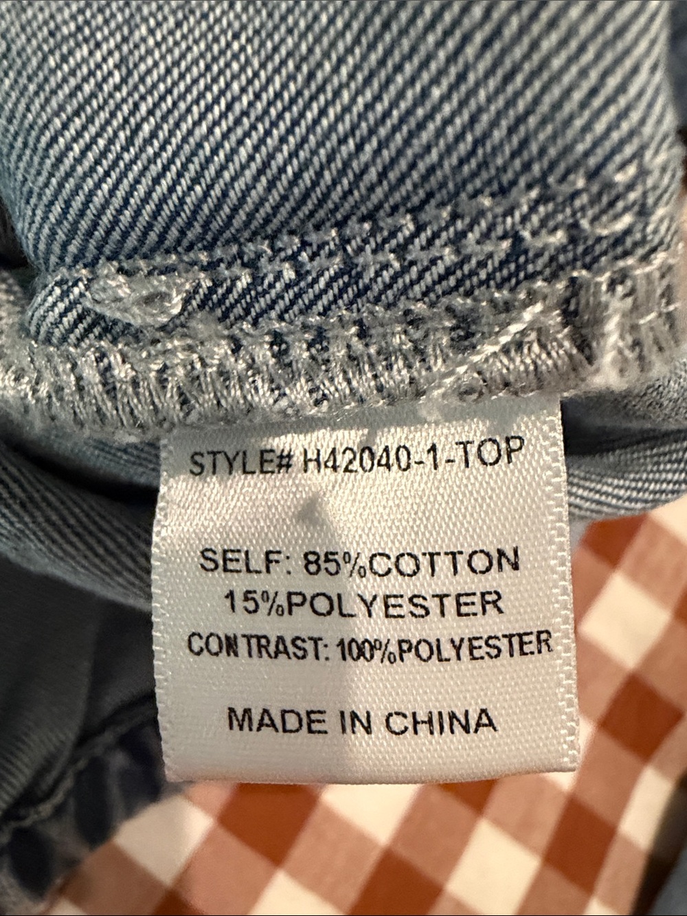 JODIFL Denim Blue Bomber Jacket with Stripe Trim large - Picture 6 of 12